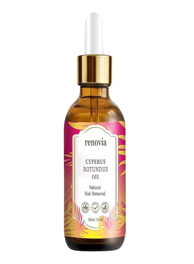 IYUWE Renovia Cyperus Rotundus Oil for Hair Removal, Herbal Hair Removal Oil Serum with Peppermint, Moisturizing & Soothing Formula for Smooth Looking Skin, Suitable for All Skin Types - Image 1