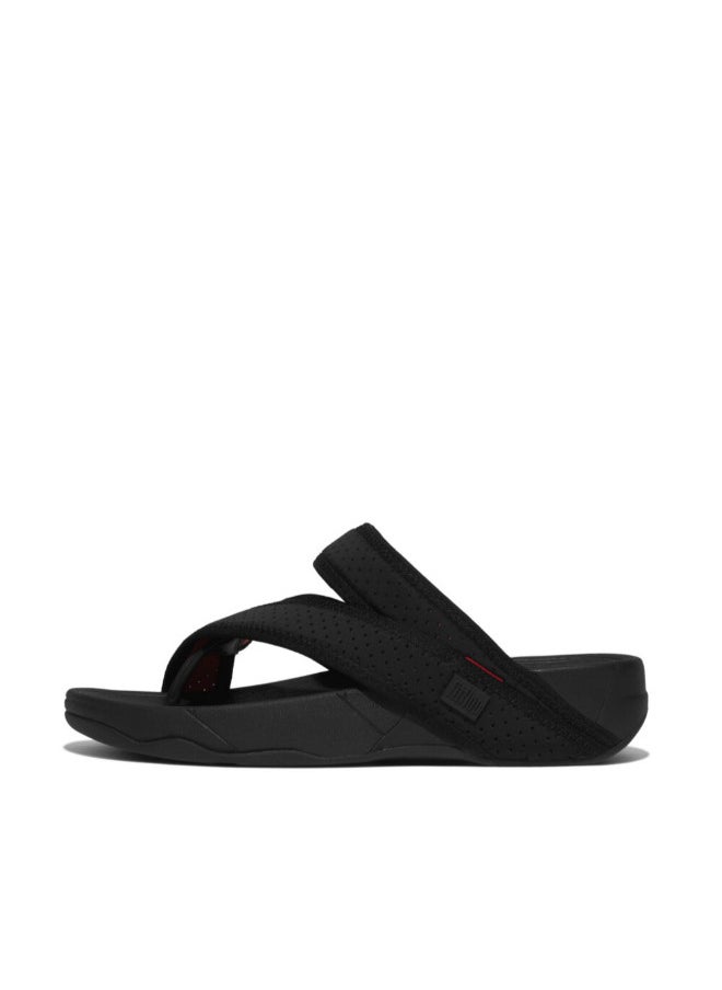 FitFlop - 049-763 صندل Fitflop للرجال GE7-A23 مقاوم للماء بحزام عند أصابع القدم باللون الأسود - Image 1
