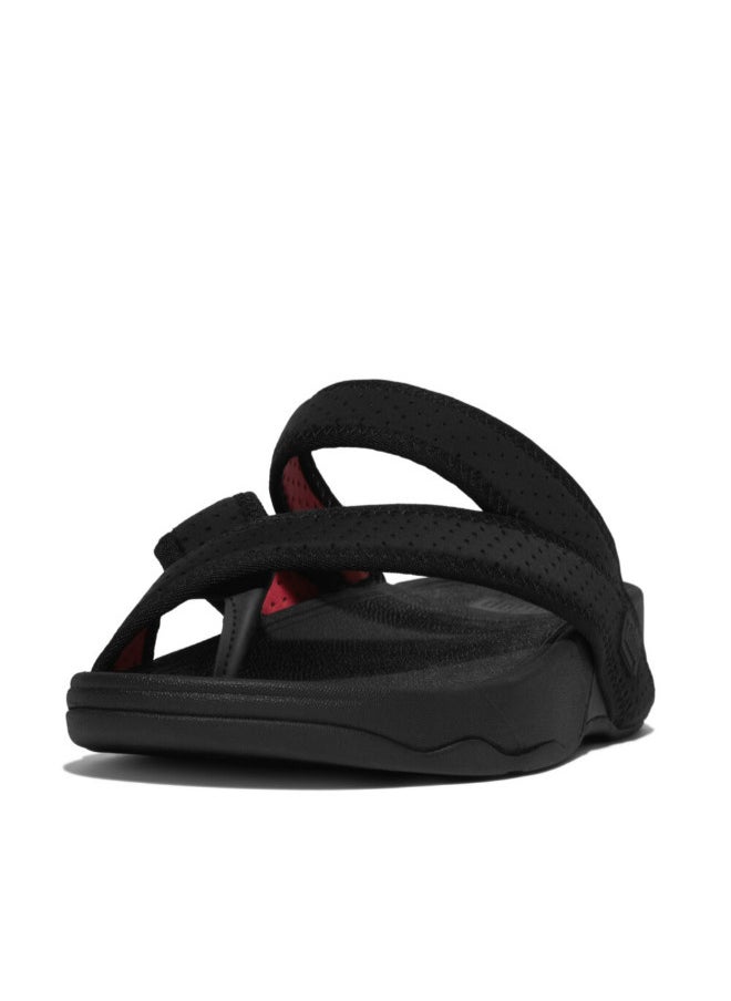 FitFlop - 049-763 صندل Fitflop للرجال GE7-A23 مقاوم للماء بحزام عند أصابع القدم باللون الأسود - Image 1