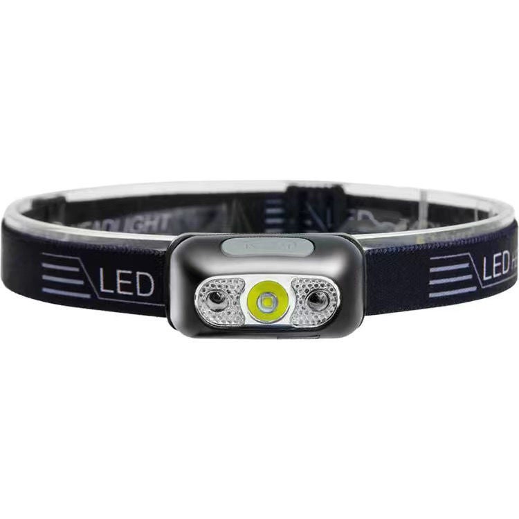 LED Headlamp Gesture Sensing USB Rechargeable Without induction