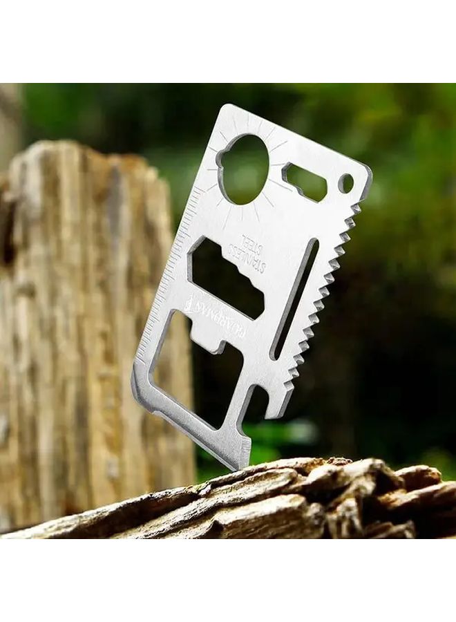 1 قطعة 11 في 1 أداة متعددة للبقاء محفظة معدات تكتيكية مع سكين فتاحة زجاجات هدية للأب للرجال - Image 5