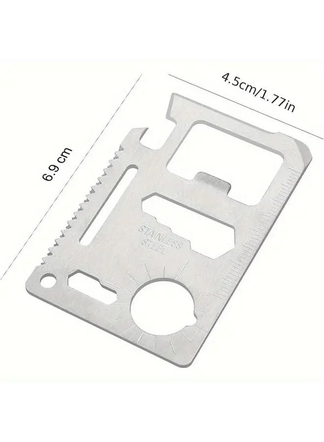 1 قطعة 11 في 1 أداة متعددة للبقاء محفظة معدات تكتيكية مع سكين فتاحة زجاجات هدية للأب للرجال - Image 4