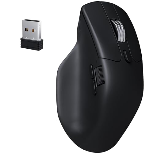Keychron M6 8K Wireless Gaming Mouse 24GBluetoothWired PixArt 3950 Sensor 8000Hz Polling Silent Clicks 5 OnBoard Memory Profiles for Plug Play Programmable for MacWinLinux Black - Image 1