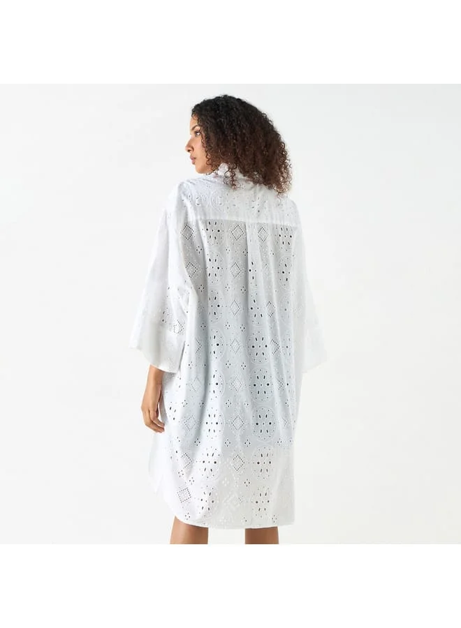 Lee Cooper Lee Cooper Embroidered Oversized Shirt