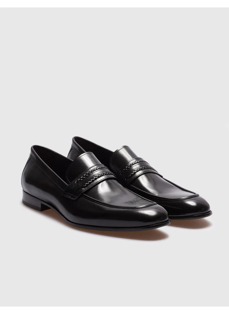 Cabani Black Belted Men's Classic Shoes