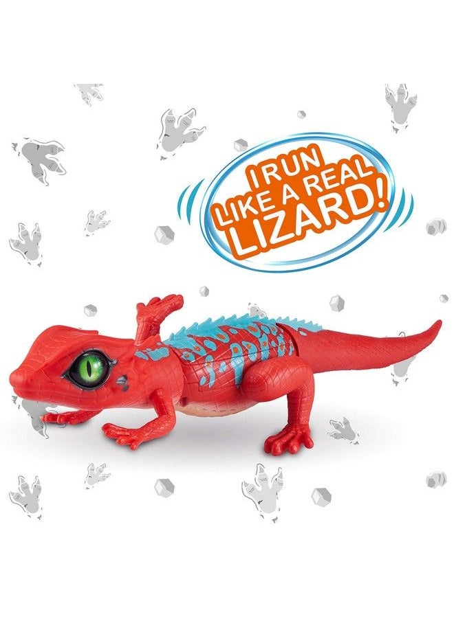 ROBO ALIVE - Lurking Lizard Series 2 Red Blue By Zuru Batterypowered Robotic Interactive Electronic Reptile Toy That Moves (Red Blue) - Image 1