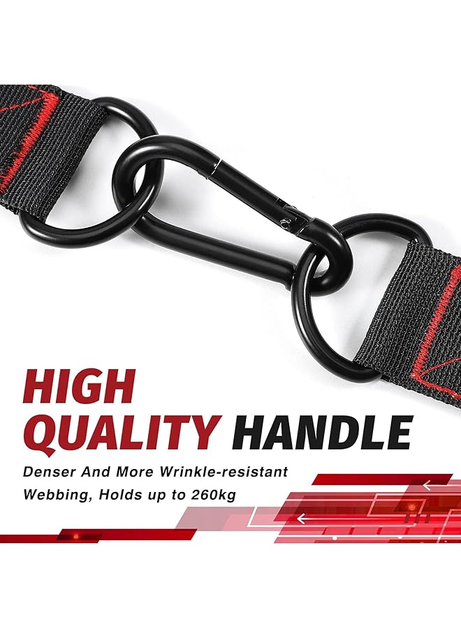erorex Exercise Handle, Pull Down Home Gym Working Out Handle, Heavy Duty Fitness Handle With 2 Carabiners For Resistance Bands, Resistance Band Handles For Cable Machine Pulleys - Image 4