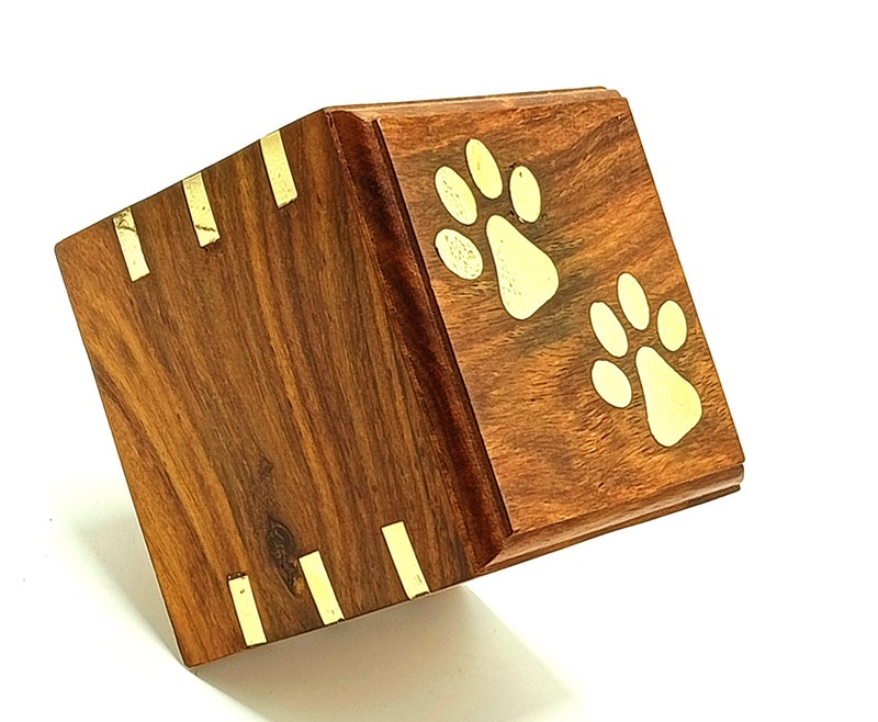 Wooden Urn  Pet Urns for Dogs Ashes Decorative Wooden Pet Urns for Ashes  Rosewood Cremation Urns for Dogs Pet Urns for Cats Wooden Cremation Box