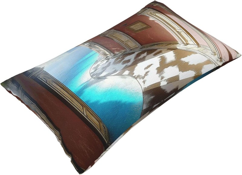 Blue Ocean Elegant and Unique Pillow Covers, with Full-Width Double-Sided Print, Perfect for Home Decor and Gifts 12"x20" - Image 3