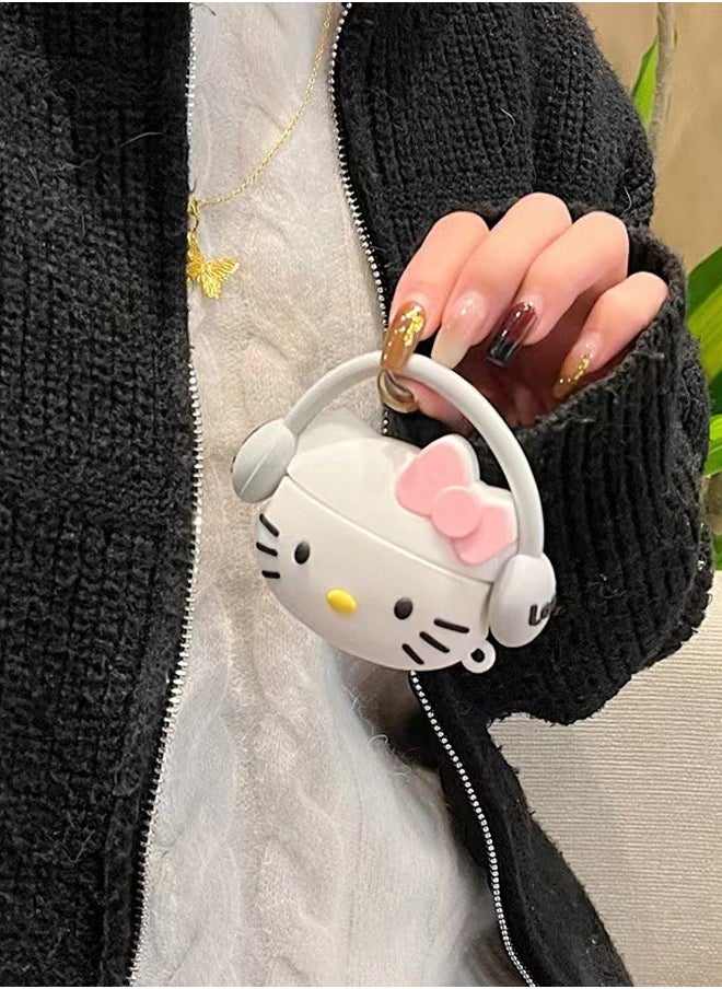 Generic - Apple AirPods 3 Protective Case 3D Cute Cartoon Soft Silicone Hello Kitty Case with Carabiner - Image 1