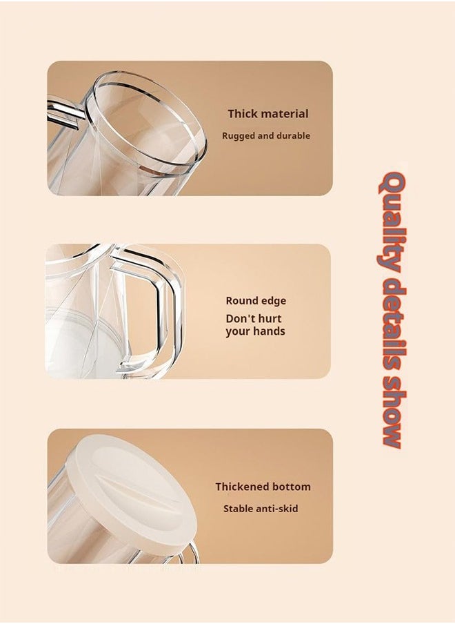 Sweet Life - Beer Mugs for Men 14 oz (400 ml), Beer Mugs for Freezer, Glass with Handle for Drinking. Pub Drinking Mugs Stein Gift for Man - Image 1