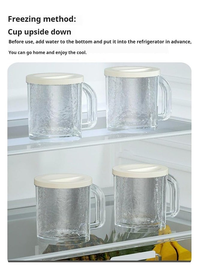 Sweet Life - Beer Mugs for Men 14 oz (400 ml), Beer Mugs for Freezer, Glass with Handle for Drinking. Pub Drinking Mugs Stein Gift for Man - Image 1