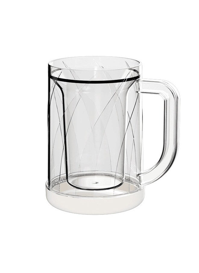 Sweet Life - Beer Mugs for Men 14 oz (400 ml), Beer Mugs for Freezer, Glass with Handle for Drinking. Pub Drinking Mugs Stein Gift for Man - Image 1