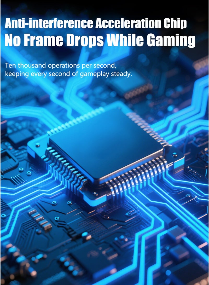 Bolivia's 65g Superlight Gaming Mouse, Wired/BT/2.4G Wireless Gaming Mouse, DPI Adjustable up to 6400, 500mAh Battery - Image 4