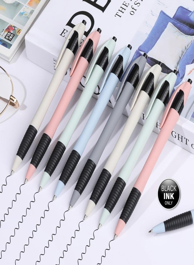 Sikao Pens Bulk, 60 Pack Morandi Gripped Slimster Ballpoint Pens, Black Ink 1.0mm Medium Point, Cute Aesthetic Bulk Pens Suitable for Office, School Supplies, Teachers Women Collger Girls Gifting - Image 2