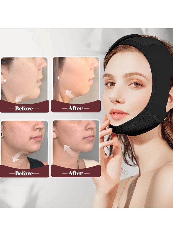 Reusable V Line Lifting Mask with Chin Strap, V Shaped Face Mask For Sagging, Jaw Exerciser - Image 4