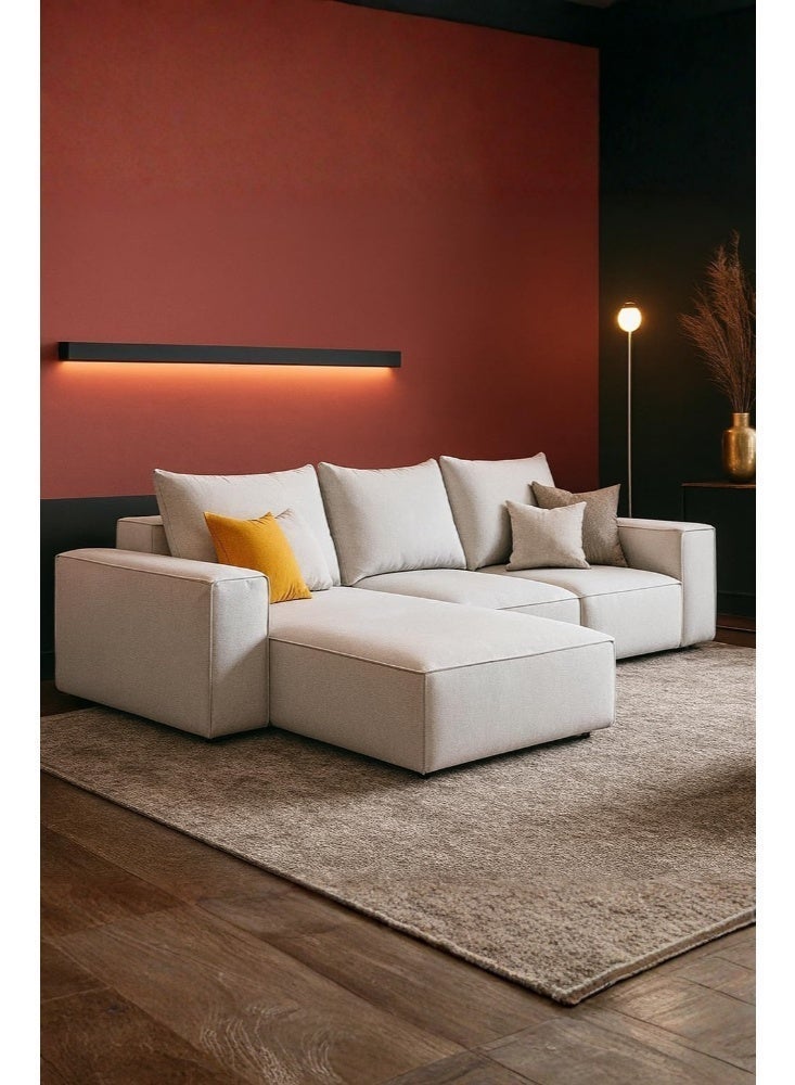 Karnak Luxury L-Shaped Sofa Set | Modern Sectional Couch with Plush Cushions Space Saving Living Room Furniture - Image 1
