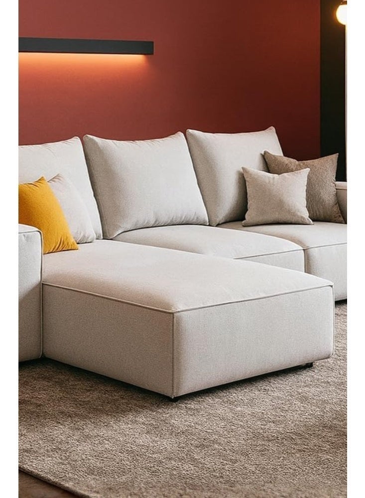 Karnak Luxury L-Shaped Sofa Set | Modern Sectional Couch with Plush Cushions Space Saving Living Room Furniture - Image 5