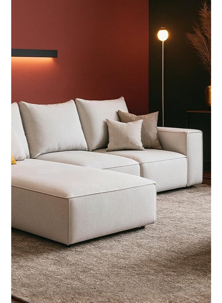 Karnak Luxury L-Shaped Sofa Set | Modern Sectional Couch with Plush Cushions Space Saving Living Room Furniture - Image 4