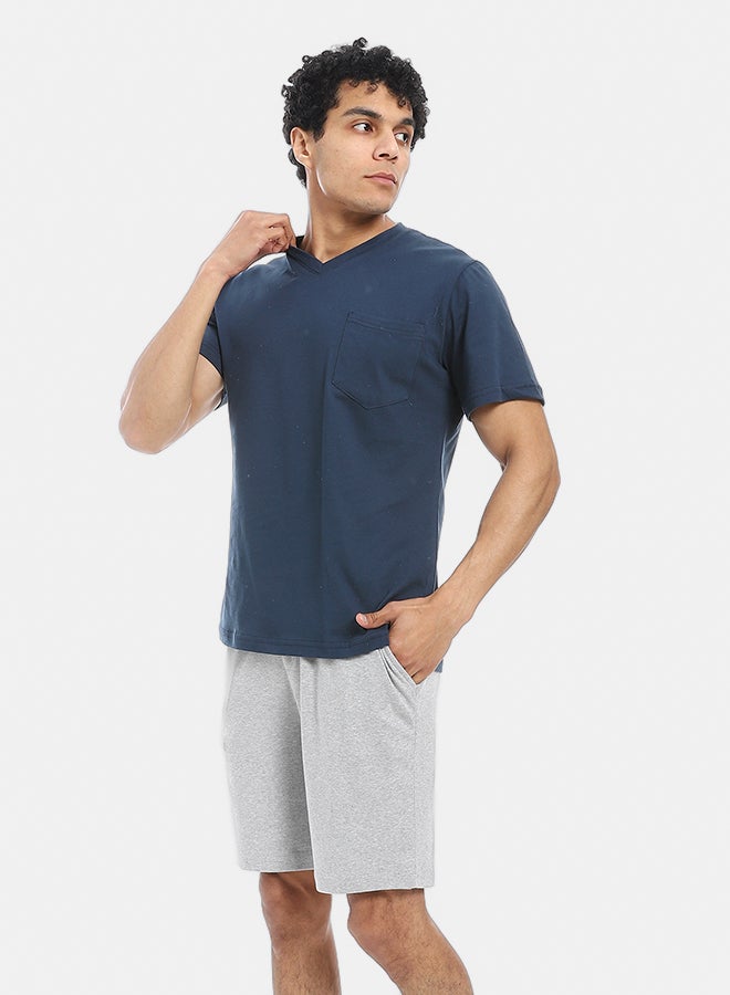 Red Circle v neck pajama with short  - Image 2