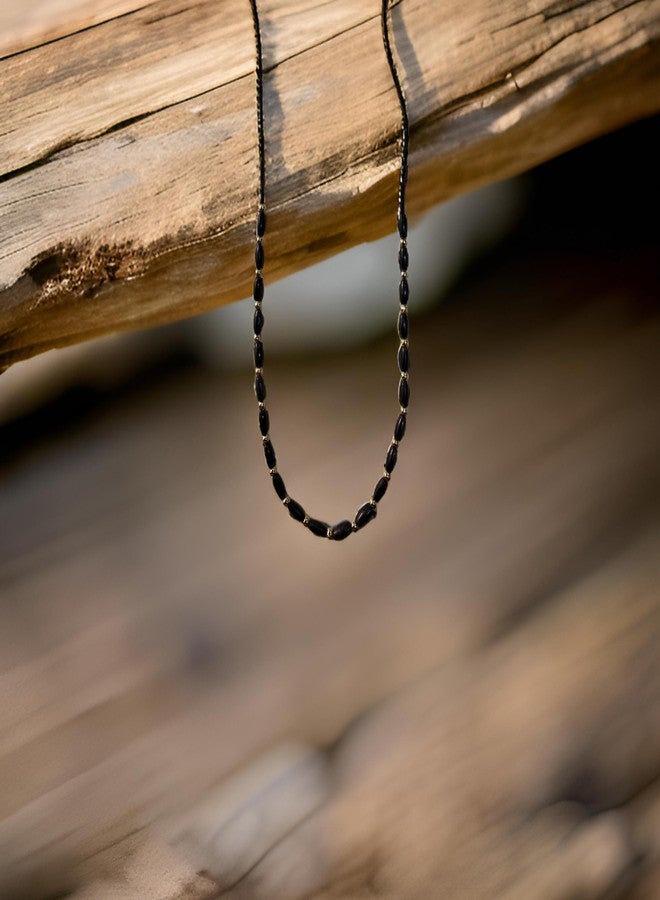 eVasavamba Premium Nazar Manka (Munga) | Multi-Purpose (Necklace/Bracelet) | Evil Eye Protection for Infant/Adults | Nazariya | Drushti Raksha | A++ Grade, 2 Pcs - Image 4