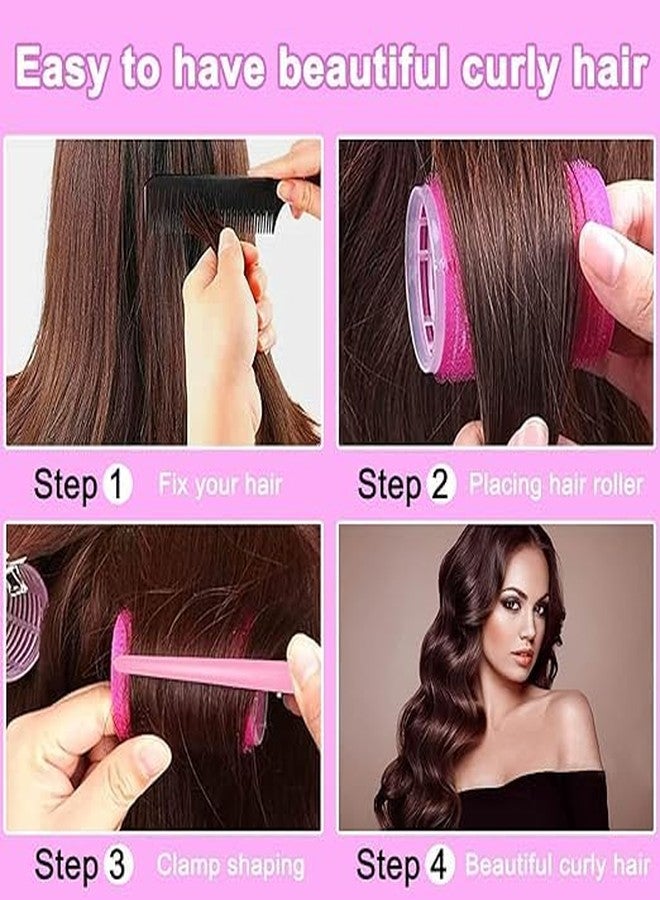 FICTIOUS Hair Rollers Set with Free Cosmetic Bag - Heatless Hair Curlers for Medium Hair Long Hair, Volume Hair - Set of 18PCS, Hair Rollers with Clips, Comb, Best Rollers Hair Curler - Multi Color - Image 4