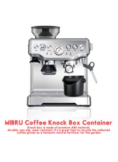 MIBRU Coffee Knock Box Mini Container Barista Style Grind Dump Bin Waste ABS Shock Absorbent Detachable and Anti slip Base  - Image 4
