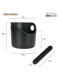 MIBRU Coffee Knock Box Mini Container Barista Style Grind Dump Bin Waste ABS Shock Absorbent Detachable and Anti slip Base  - Image 3