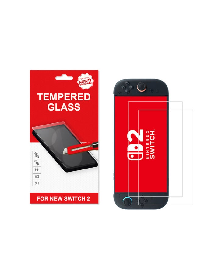 Generic For Nintendo Game HD Tempered Film Nintendo Switch2 Arc Edge Screen Glass Protector-Color:1 Piece Set (including Alcohol Pack, Dust Removal Sticker)  - Image 2