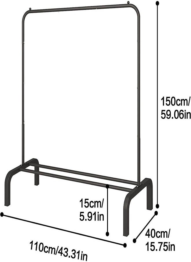 FUN MOMENT - Clothes hanger and large storage capacity organizer (black) - Image 1