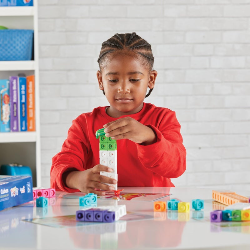 hand2mind hand2mind Numberblocks MathLink Cubes 11-20 Activity Set, 30 Numberblocks Activities Linked to TV Episodes, 155 NumberBlocks MathLink Cubes, Numberblocks Toys, Math Cubes, Homeschool Supplies  - Image 5