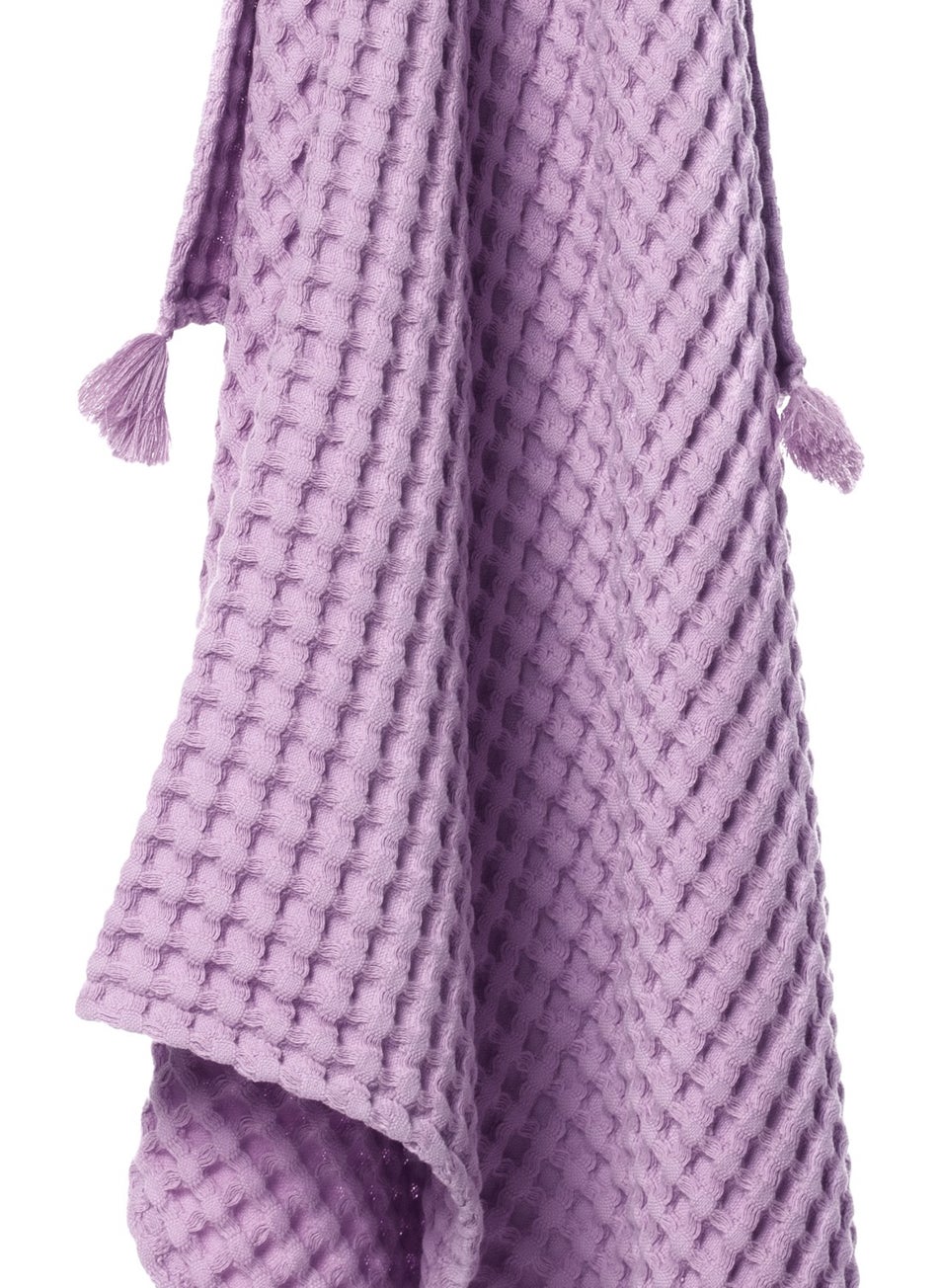 Casadora Baby 100% Cotton Baby Thick Waffle Blanket - 90X120CM - Lilac  - Image 2