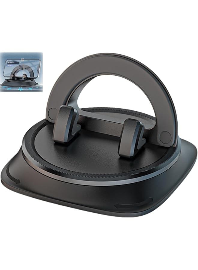 S-TOP Car Phone Mount Dashboard 360° Rotatable Non-Slip Silicone Stand Compatible with Cell Phones - Image 1