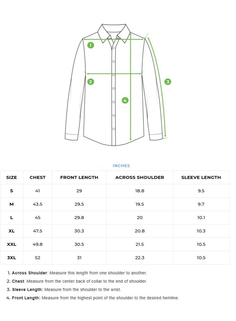THE BEAR HOUSE Shirt for Men | Slim Fit, Short Sleeve, Casual or Formal Button-Down | Soft, Breathable Fabric for Work, Everyday, & All-Season Wear in Stylish  - Image 3