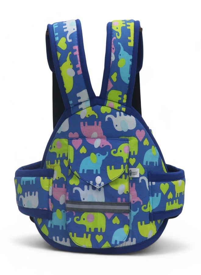 Kradyl Kroft Scooter Safety Belt | Two Wheeler Child Safety Seat Belt (Dancing Elephants)