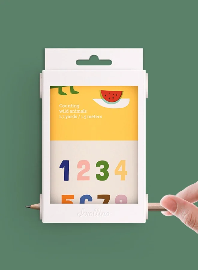 Scrollino Yellow Animal Counting Art Set