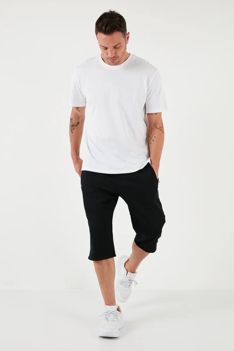 Buratti Cotton Waistband Pocket Regular Fit Men's Capri 568B001