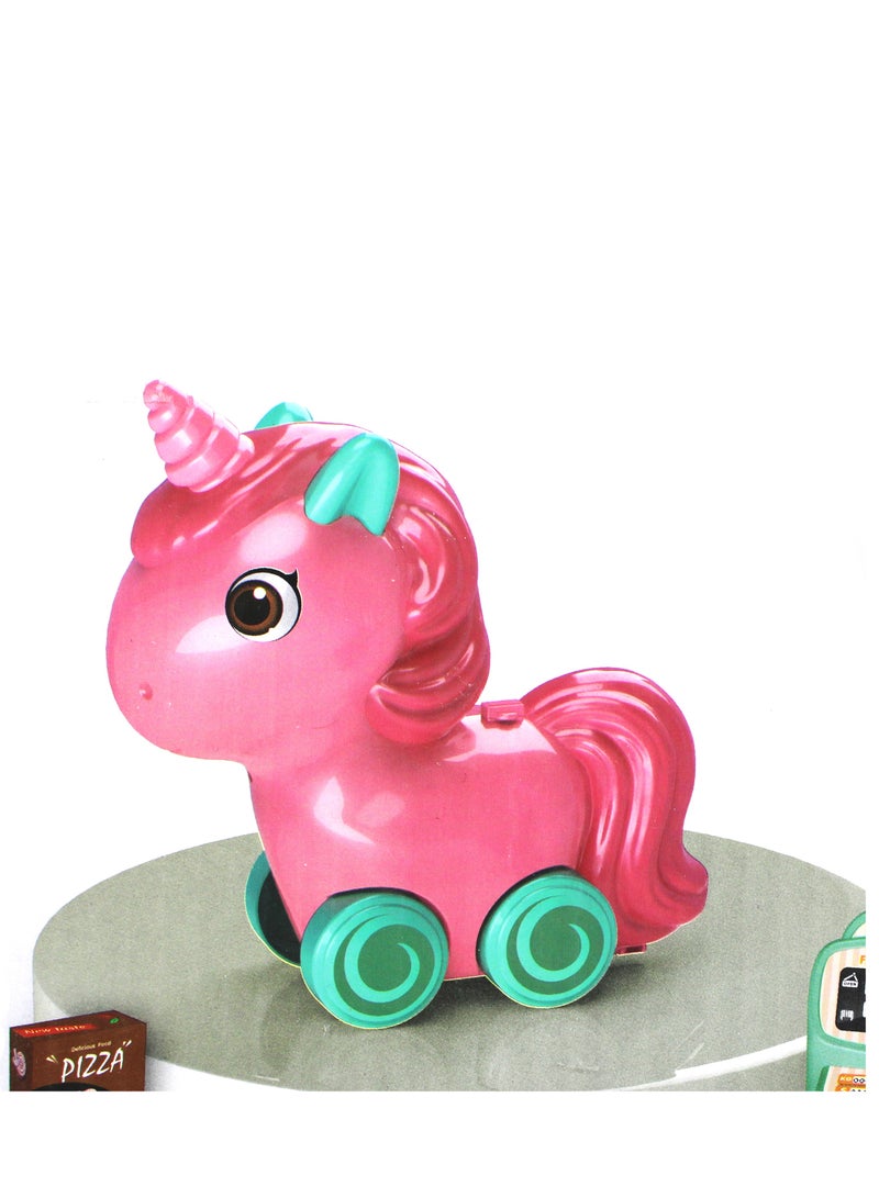 مجموعة ألعاب حيوان يونيكورن الساحرة للفتيات - مغامرة وقت اللعب السحرية - Image 2