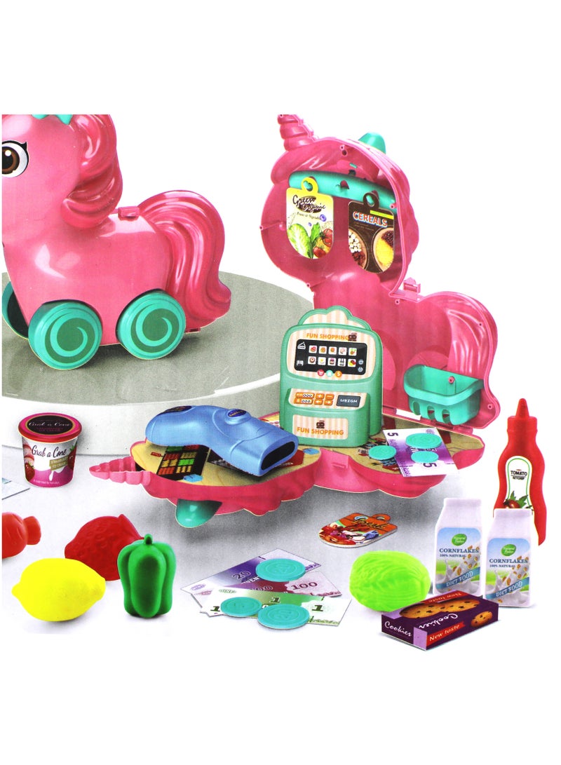 مجموعة ألعاب حيوان يونيكورن الساحرة للفتيات - مغامرة وقت اللعب السحرية - Image 3