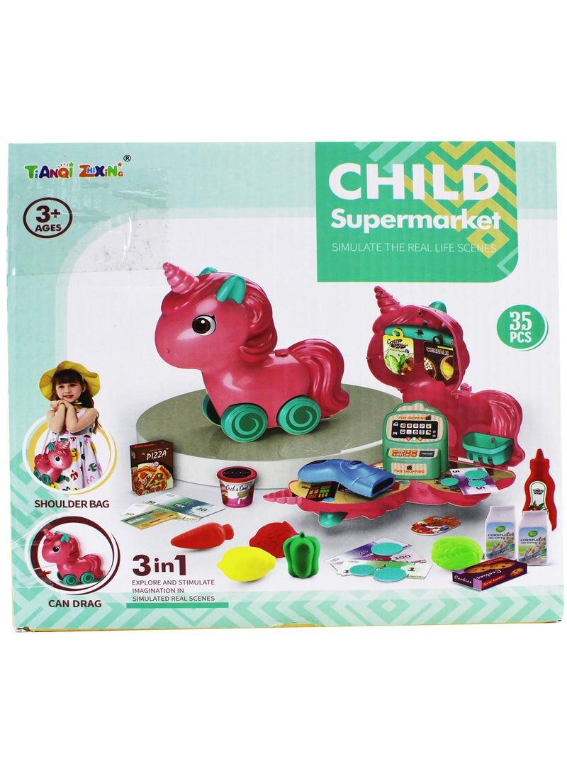 مجموعة ألعاب حيوان يونيكورن الساحرة للفتيات - مغامرة وقت اللعب السحرية - Image 5