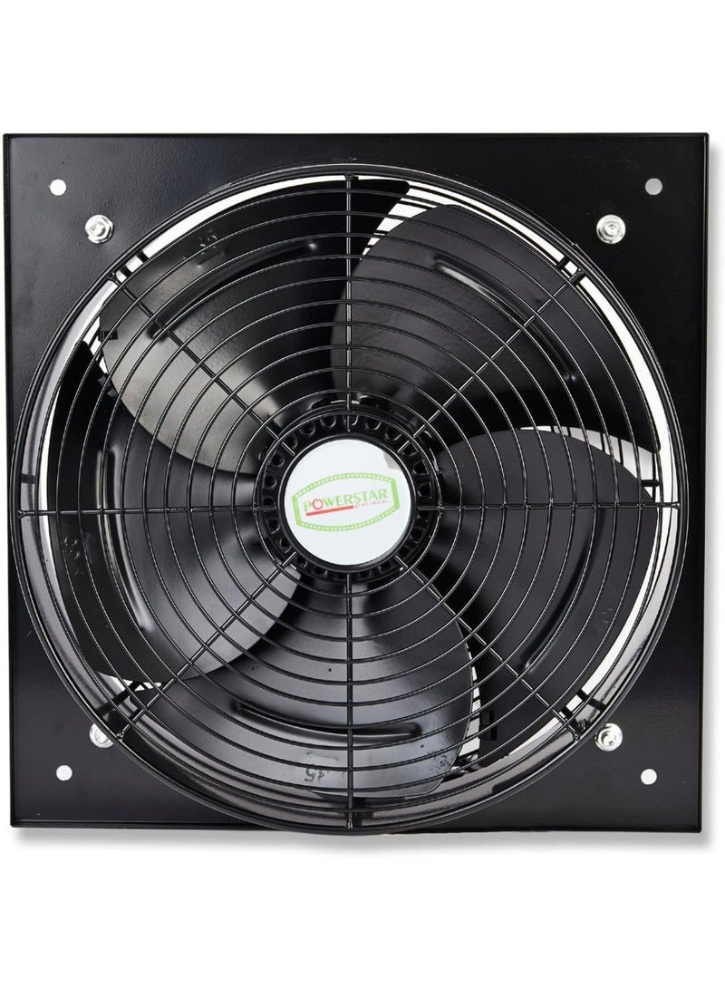 POWERSTAR Industrial Exhaust Fan Heavy Duty Metal Axial Ventilation Fan with Safety Grill | Wall Mounted | 220-240V (10 Inch) - Image 2