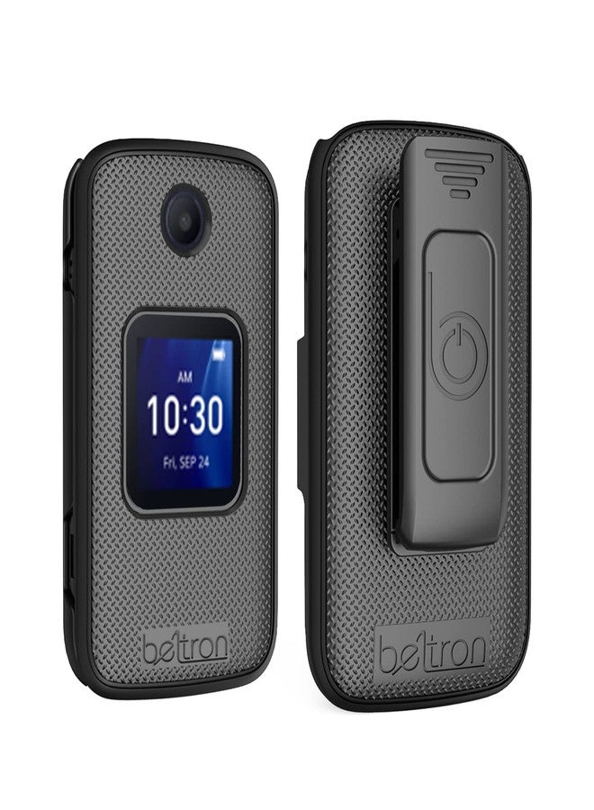 جراب BELTRON مع مشبك لهاتف Go Flip 4 / TCL FLIP Pro (4056W، 4056L، 4056Z، 4056V) أسود - Image 1