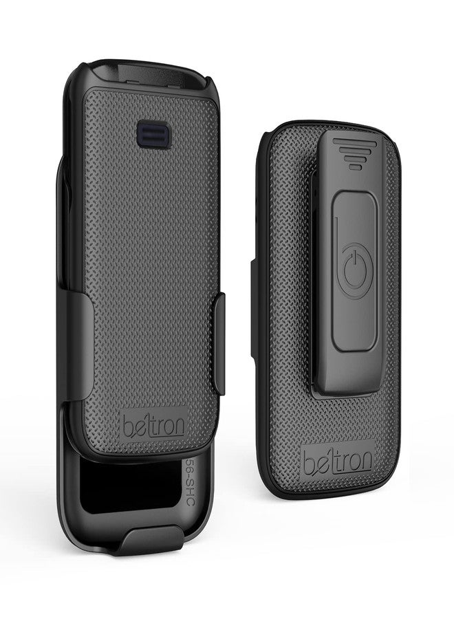 جراب BELTRON مع مشبك لهاتف Go Flip 4 / TCL FLIP Pro (4056W، 4056L، 4056Z، 4056V) أسود - Image 3