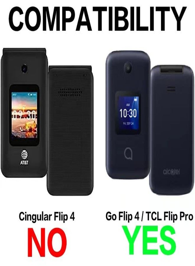 جراب BELTRON مع مشبك لهاتف Go Flip 4 / TCL FLIP Pro (4056W، 4056L، 4056Z، 4056V) أسود - Image 4