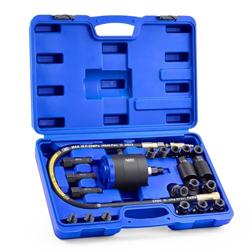 Orion Motor Tech مجموعة أدوات سحب حقن الهواء من أوريون موتور تكنولوجي لمحركات الديزل، 23 قطعة 5-8 بار مع مطرقة مستخرج، 19 محول، خرطوم تمديد، وموصلات EU و US - Image 1