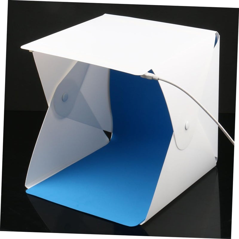 Portable Mini Photo Studio Light Box 20cm Small LED Lighting Cube Tent with Foldable Design and 2-Color Backdrops for Product Photography and Streaming - Image 4