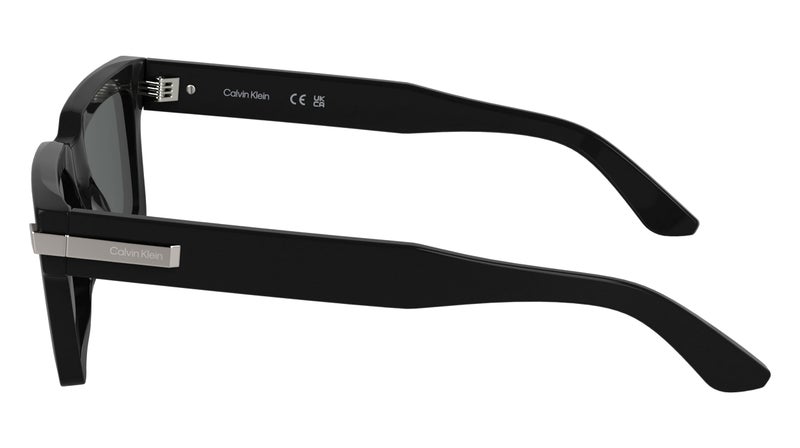 CALVIN KLEIN نظارات شمسية كاملة الإطار من أسيتات كالفن كلاين Ck25503S N 5120 (001) سوداء - Image 1