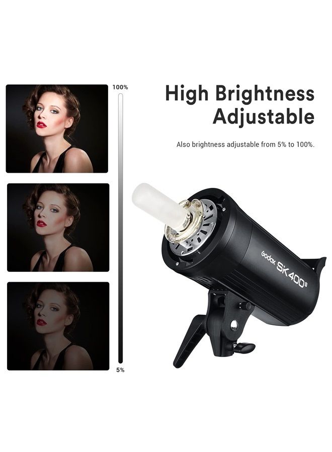 Godox Godox SK400II 400Ws Bowens Mount Photo Studio Strobe Flash Monolight Light for Commerce Product Portrait Lifestyle Photography