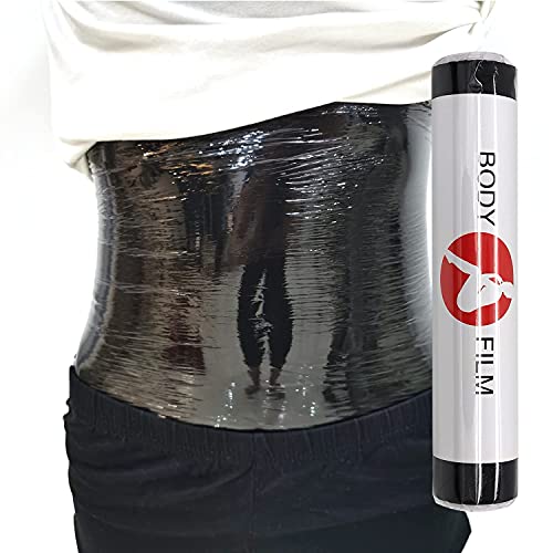 Dingfeng ZGDFSM 60 Meters Premium Black Osmotic Plastic Body Wrap Sauna Thermal Sweat Stomach Wrap Slimming Film for Weight FBA - Image 5