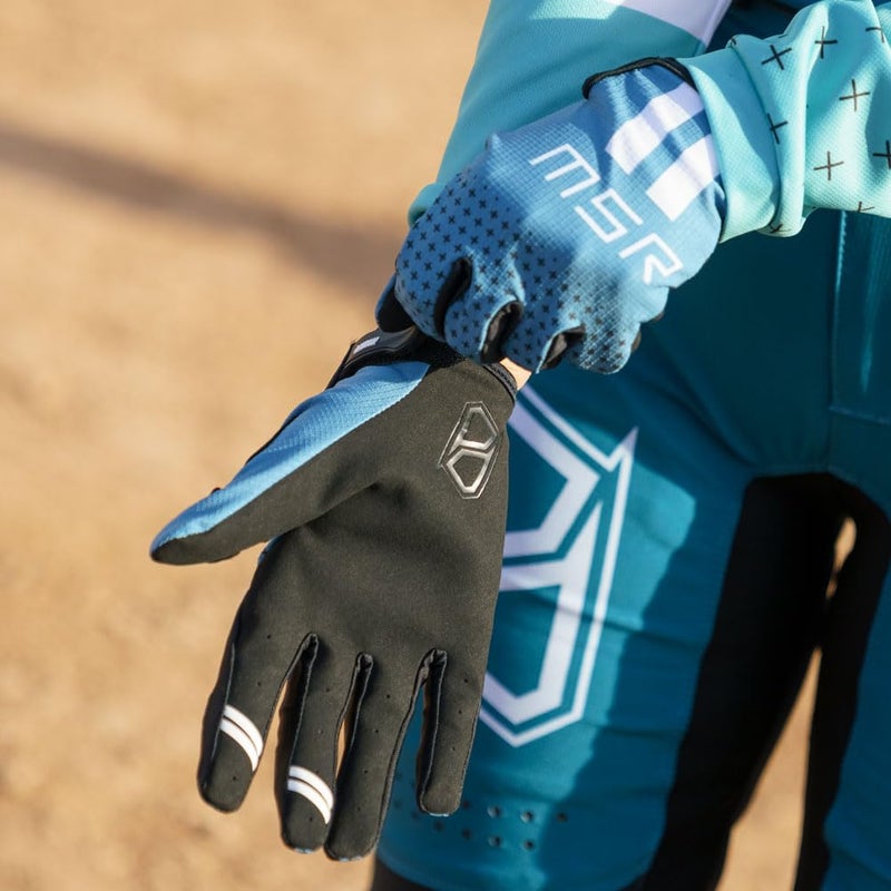 MSR Nova MTB Mountain Bike Dirt Bike Motocross MX BMX Outdoor Sports ATV UTV Powersports Riding Gloves For Women Small Teal - Image 3